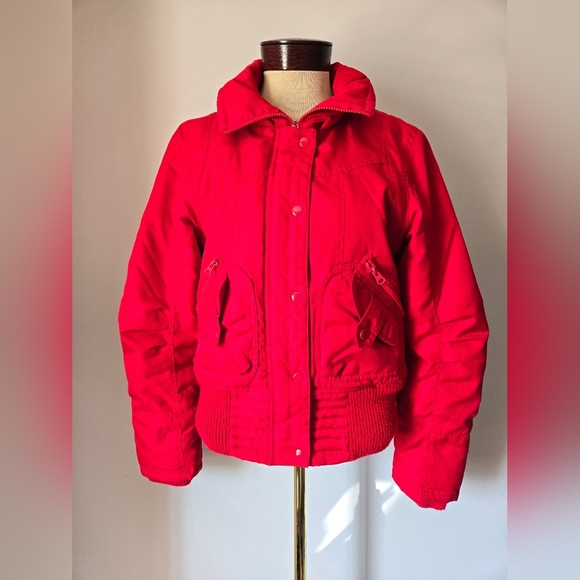 Vero Moda Red Waist Length Ski Jacket Jacket. Aize Medium - Picture 1 of 14